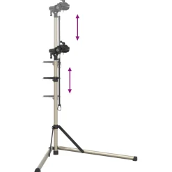 vidaXL Fietsreparatiestandaard inklapbaar 102-160 cm aluminium