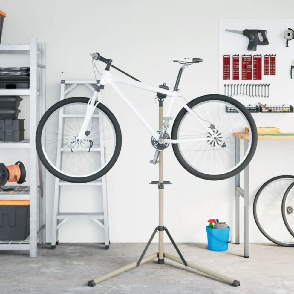 vidaXL Fietsreparatiestandaard inklapbaar 102-160 cm aluminium