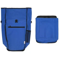 vidaXL Fietstas Blauw 32,5 x 17 x 57 cm Polyester