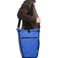 vidaXL Fietstas Blauw 32,5 x 17 x 57 cm Polyester