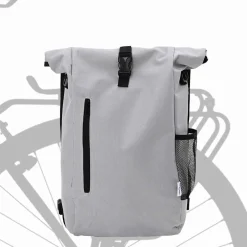 vidaXL Fietstas Grijs 31 x 13 x 58 cm Polyester