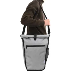 vidaXL Fietstas Grijs 34 x 16 x 59 cm Polyester