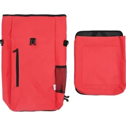 vidaXL Fietstas Rood 31 x 13 x 58 cm Polyester
