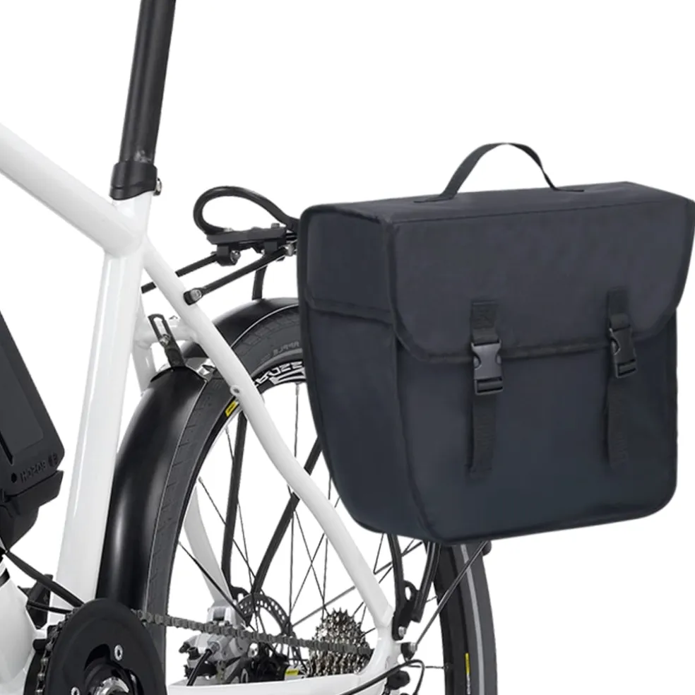 vidaXL Fietstas voor bagagedrager enkel waterdicht 21 L zwart