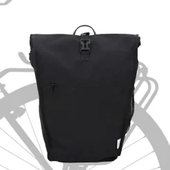 vidaXL Fietstas Zwart 34 x 16 x 59 cm Polyester