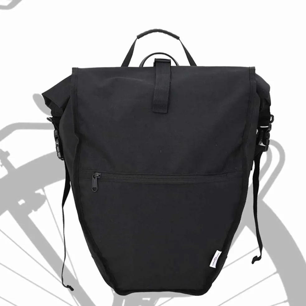 vidaXL Fietstas Zwart 32,5 x 17 x 57 cm Polyester