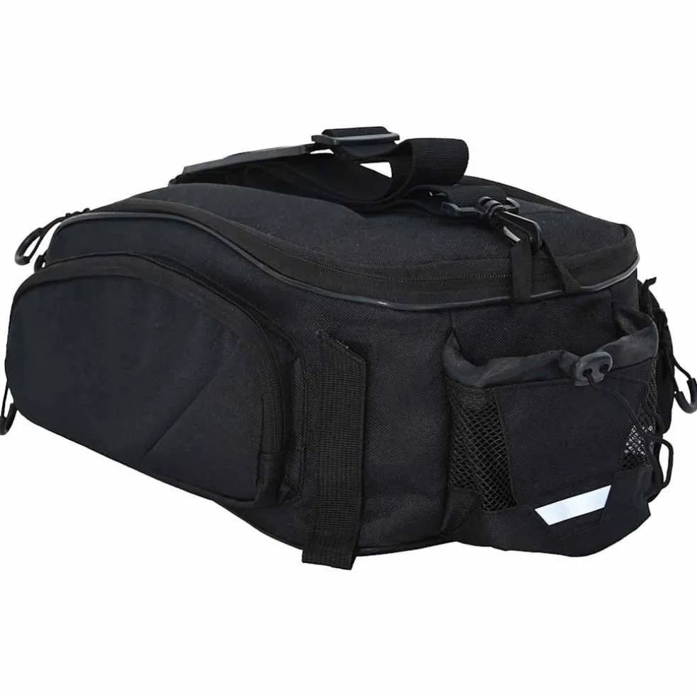 vidaXL Fietstas Zwart 38 x 21 x 16 cm Polyester