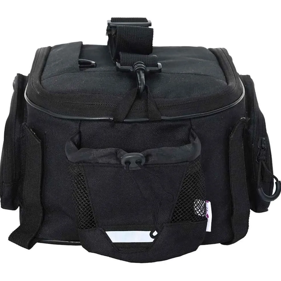 vidaXL Fietstas Zwart 38 x 21 x 16 cm Polyester