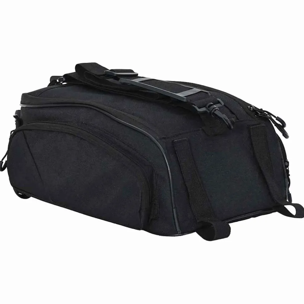 vidaXL Fietstas Zwart 38 x 21 x 16 cm Polyester