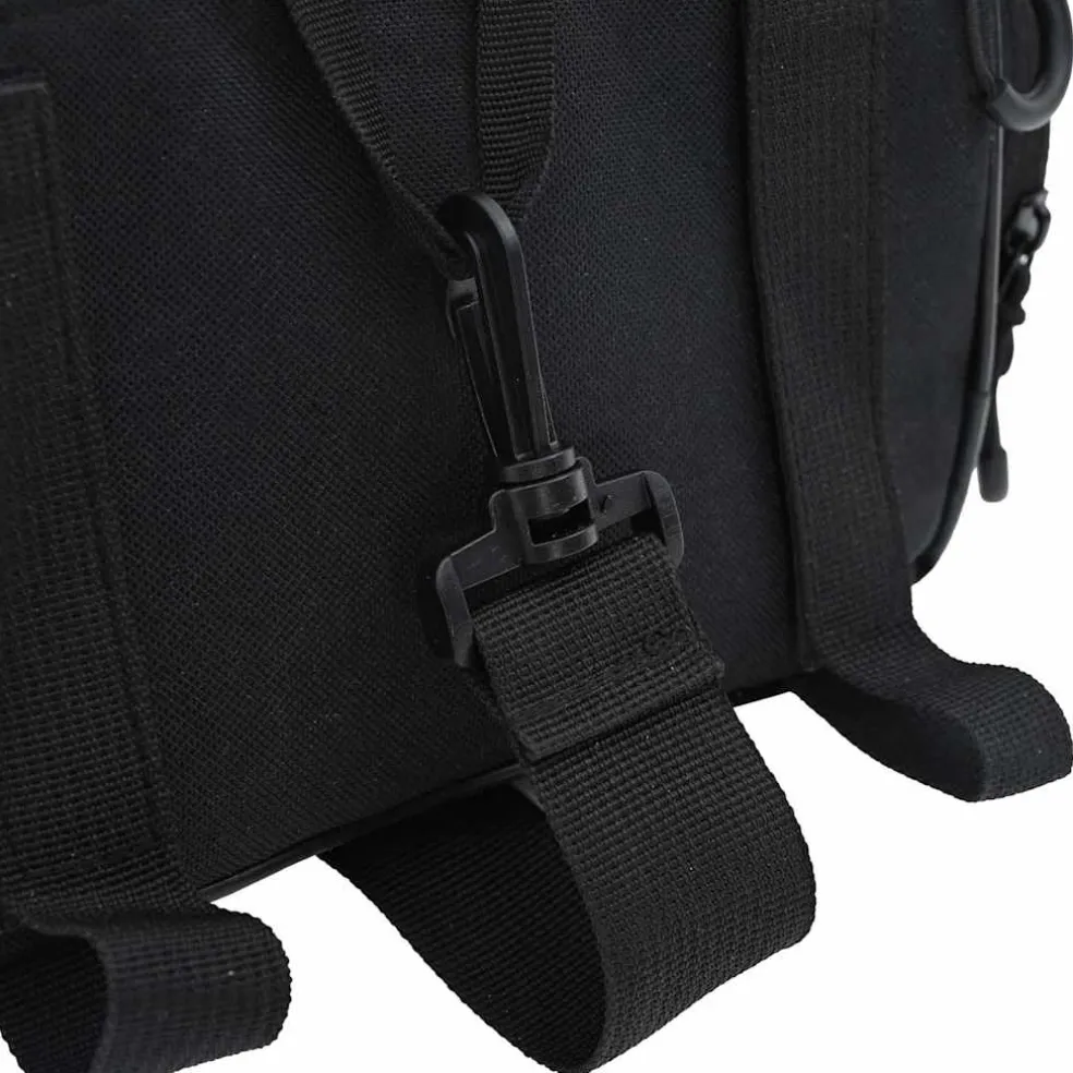 vidaXL Fietstas Zwart 38 x 21 x 16 cm Polyester