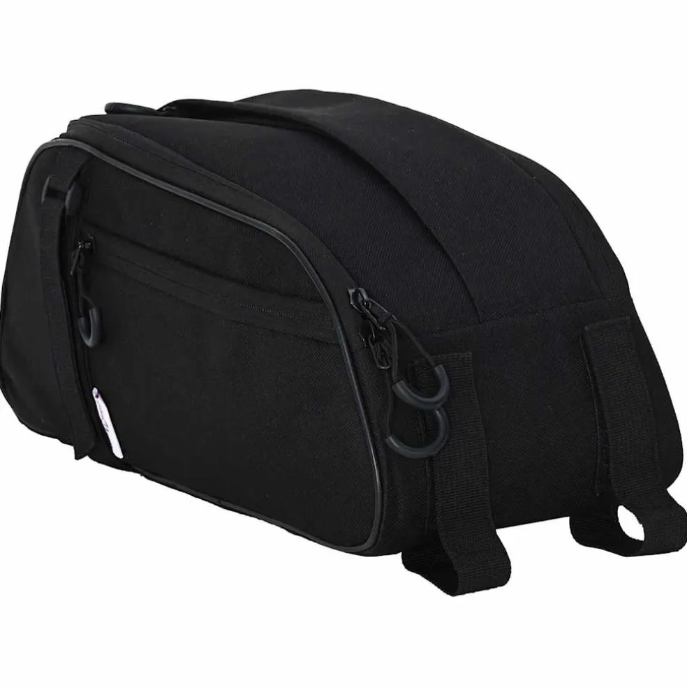 vidaXL Fietstas Zwart 38 x 16 x 16 cm Polyester