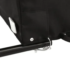 vidaXL Fietstrailer 30 kg ijzer zwart en groen