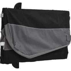 vidaXL Fietstrailer 30 kg ijzer zwart en grijs