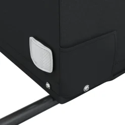 vidaXL Fietstrailer 30 kg ijzer zwart
