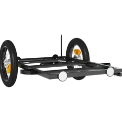 vidaXL Fietstrailer 122x53x28 cm ijzer zwart