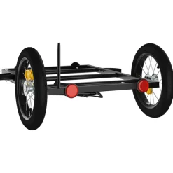 vidaXL Fietstrailer 122x53x28 cm ijzer zwart