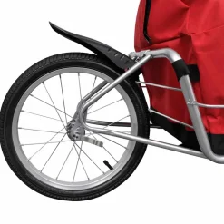 vidaXL Fietstransporttrailer met 1 wiel en opbergtas