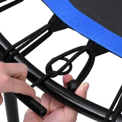 vidaXL Fitnesstrampoline met handgreep en veiligheidsmat 102 cm