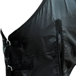 vidaXL Fleecedeken dubbele laag met kruissingels 125 cm blauw