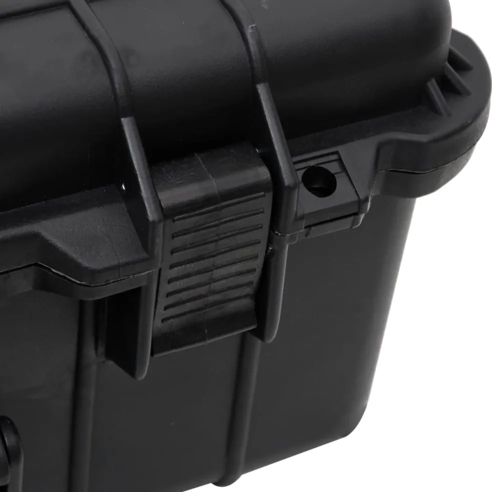 vidaXL Flightcase op wieltjes 63x50x23 cm PP zwart