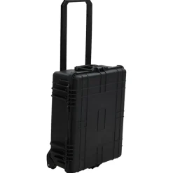 vidaXL Flightcase op wieltjes 63x50x23 cm PP zwart
