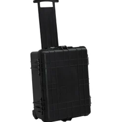 vidaXL Flightcase op wieltjes 58x45x27 cm PP zwart