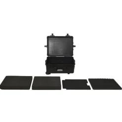 vidaXL Flightcase op wieltjes 58x45x27 cm PP zwart