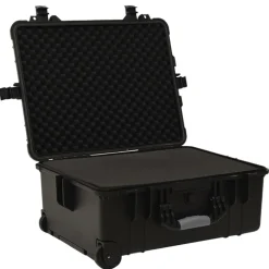 vidaXL Flightcase op wieltjes 58x45x27 cm PP zwart