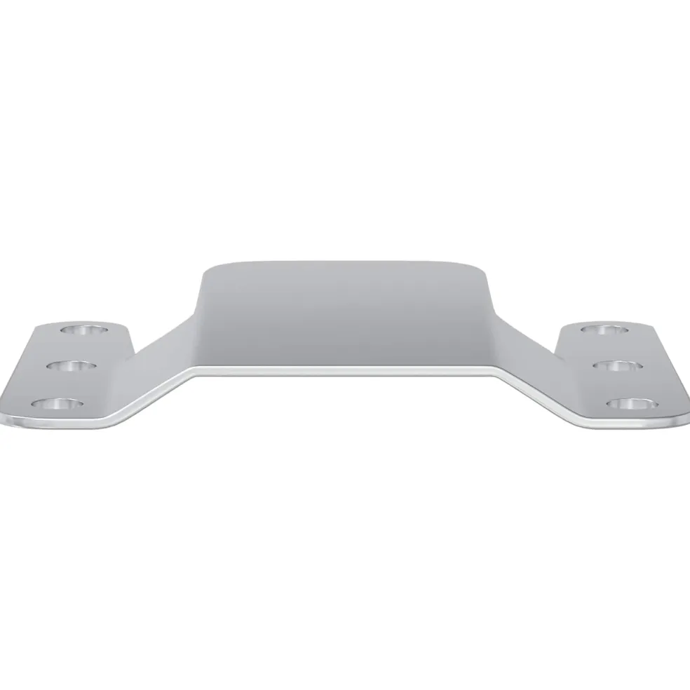 vidaXL Flush Mount Beugel 419 Zilver 75 x 66 x 1,4 mm Staal