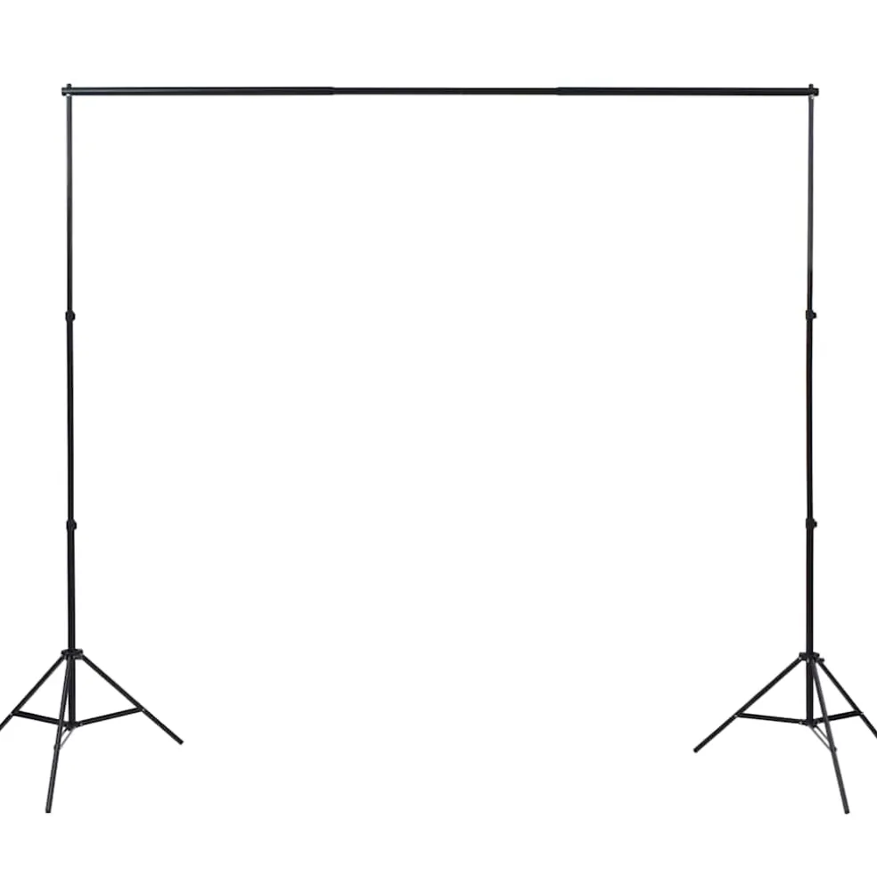 vidaXL Fotostudio set met 5 gekleurde achtergronden & 2 paraplu's