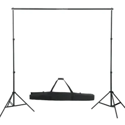 vidaXL Fotostudioset met lampen, paraplu's, achtergrond en reflector