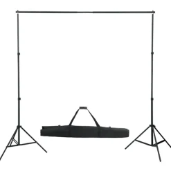 vidaXL Fotostudioset met lampen, paraplu's, achtergrond en reflector