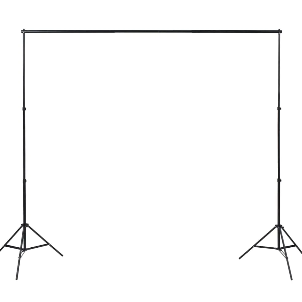 vidaXL Fotostudioset met softboxlampen, achtergrond en reflector