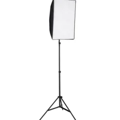 vidaXL Fotostudioset met softboxlampen, achtergrond en reflector