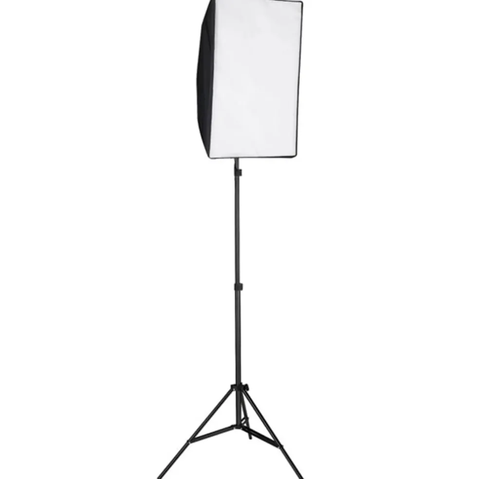 vidaXL Fotostudioset met softboxlampen, achtergrond en reflector