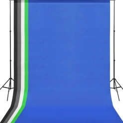 vidaXL Fotostudioset met softboxlampen en achtergronden