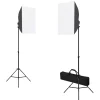 vidaXL Fotostudioset met softboxlampen en reflector