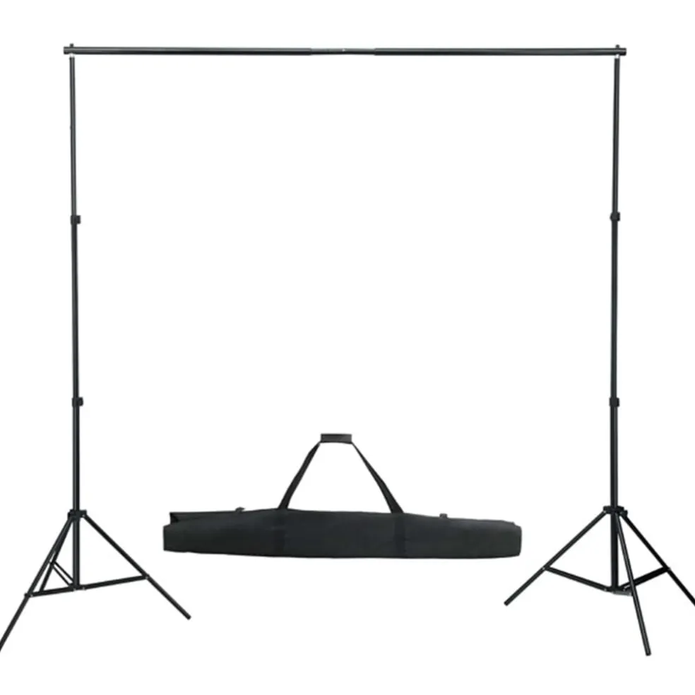 vidaXL Fotostudioset met softboxlampen en achtergrond