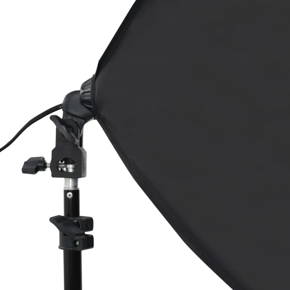 vidaXL Fotostudioset met softboxlampen en achtergrond