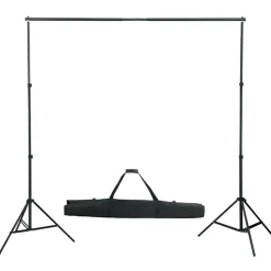vidaXL Fotostudioset met verlichtingsset, achtergrond en reflector