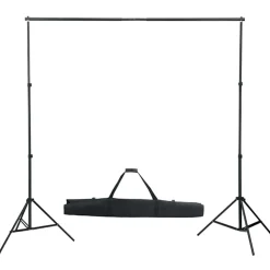 vidaXL Fotostudioset met verlichtingsset, achtergrond en reflector