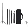 vidaXL Fotostudioset met verlichtingsset en achtergrond