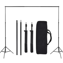 vidaXL Fotostudioset met verlichtingsset en achtergrond