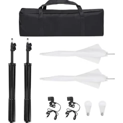 vidaXL Fotostudioset met verlichtingsset en achtergrond