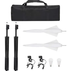vidaXL Fotostudioset met verlichtingsset en achtergrond