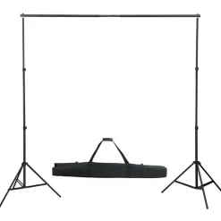 vidaXL Fotostudioset met verlichtingsset en achtergrond