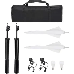 vidaXL Fotostudioset met verlichtingsset, achtergrond en reflector