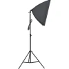 vidaXL Fotostudioset met verlichtingsset, achtergrond en reflector