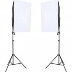 vidaXL Fotostudioset met verlichtingsset, achtergrond en reflector