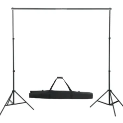 vidaXL Fotostudioset met verlichtingsset, achtergrond en reflector